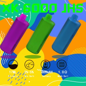XK 6000 JHS Puff Pod Vape Sekali Pakai